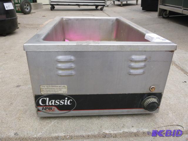 lot 19 image: APW Wyott Classic Steam Pan Model W-3V, teste...