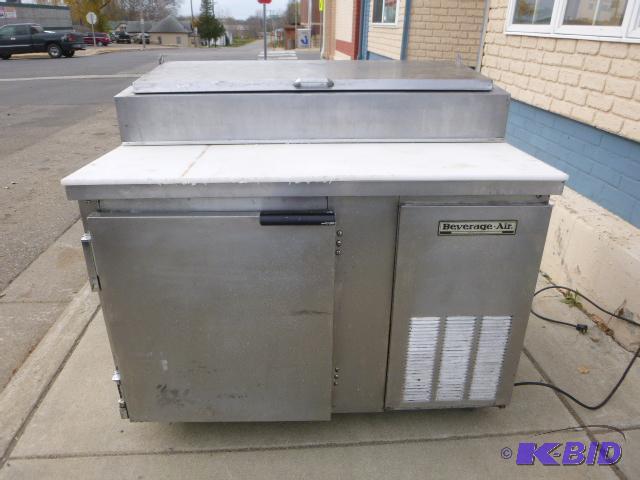 lot 3 image: Beverage Air Prep Cooler on Casters Model DP4...