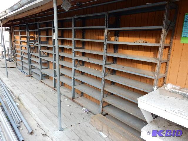 5 metal Shelves.. 36in x 11in x 60 in h. Need...