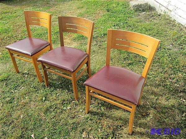 3 Antique Oak Chairs