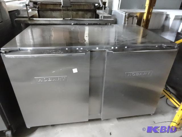 lot 24 image: Hobart 2 door cooler on wheels. Model CU48. 1...