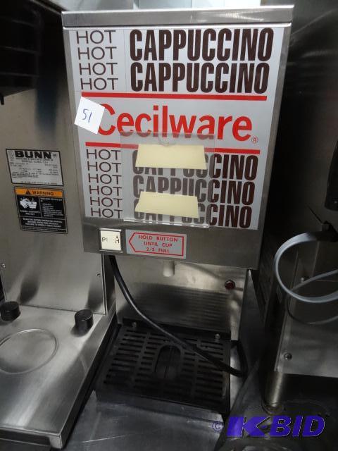 lot 51 image: Cecilware hot cappuccino machine....