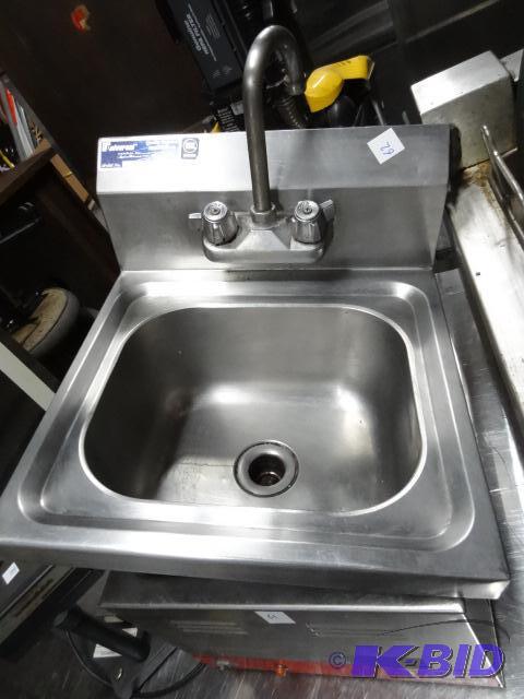 lot 62 image: Wall mount hand wash sink...