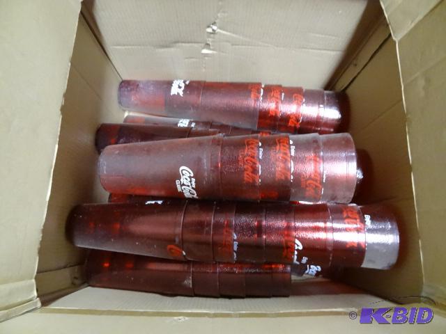 lot 77 image: Coca Cola pop glasses. Qty 55...