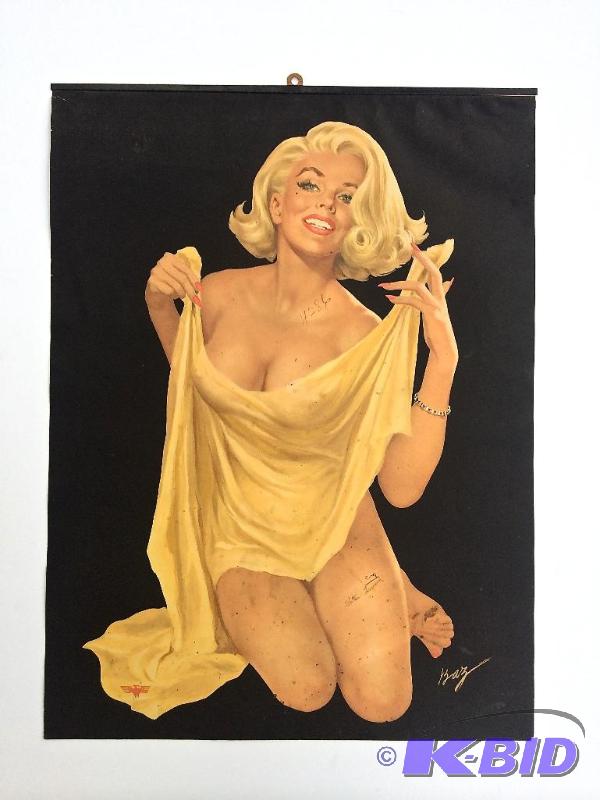 Marilyn  Monroe Large Original Pin Up By Baz
