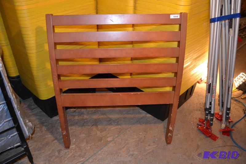 lot 102 image: 3 wood single head boards 48x40"...