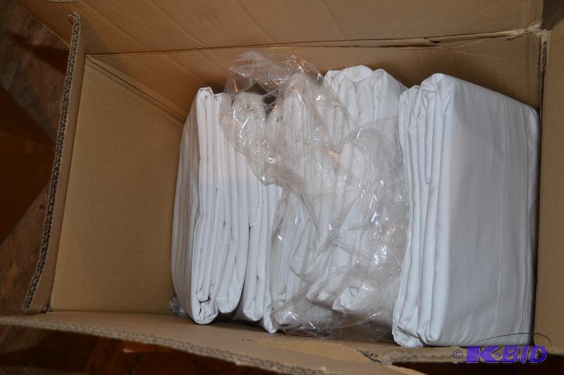 lot 104 image: New flat sheets 90x110" approximately 24...