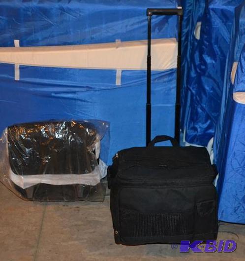 lot 108 image: 2 New Collapsible Rolling Insulated Cooler wi...