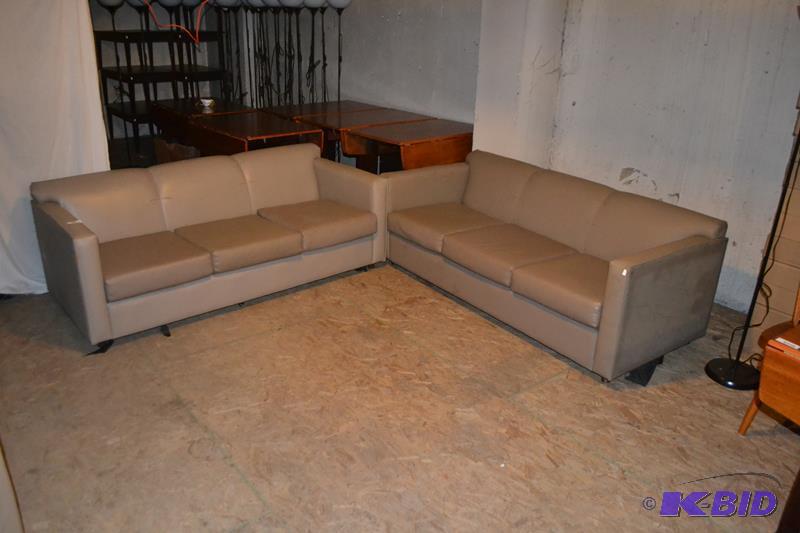 lot 11 image: Two couches 76" long. The cushions on on...