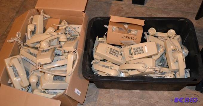 lot 115 image: Cortelco Wall mount telephones, approximately...