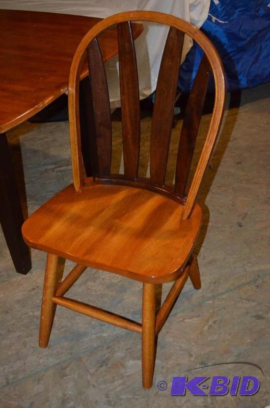 lot 136 image: Ashley wood chair, same as in lots 2-9 quanti...