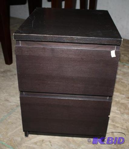 lot 22 image: Ikea Malm 2 drawer cabinet 19x21x16 Quantity ...