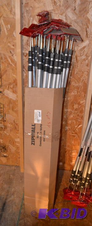 lot 34 image: Zip Wall brand spring loaded poles extend to ...