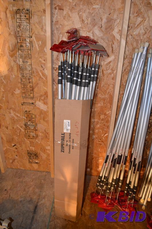 lot 39 image: Zip Wall brand spring loaded poles extend to ...