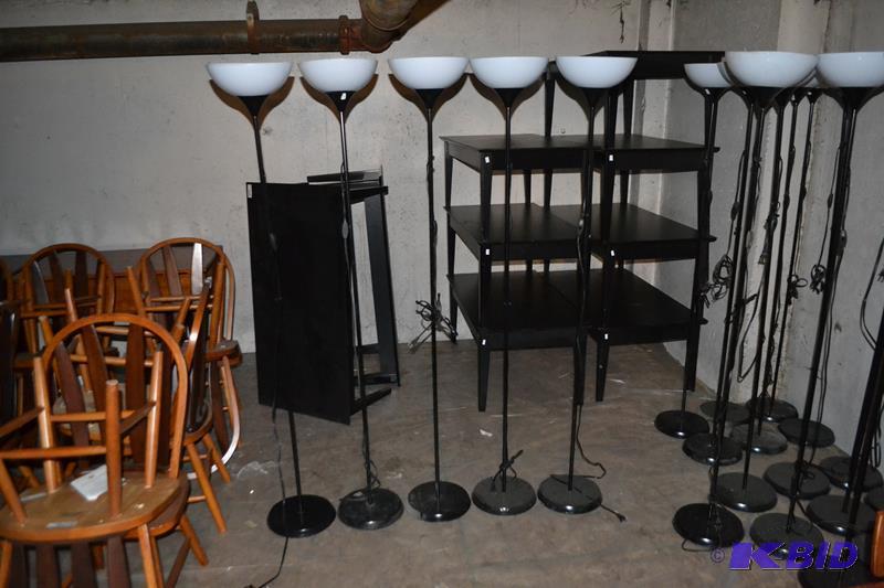 lot 40 image: Five floor lamps 68x11" working conditio...