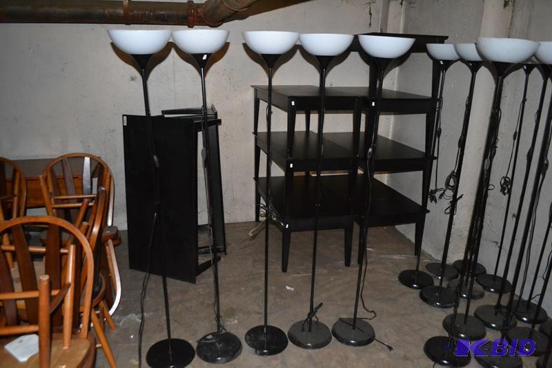 lot 41 image: Five floor lamps 68x11" working conditio...