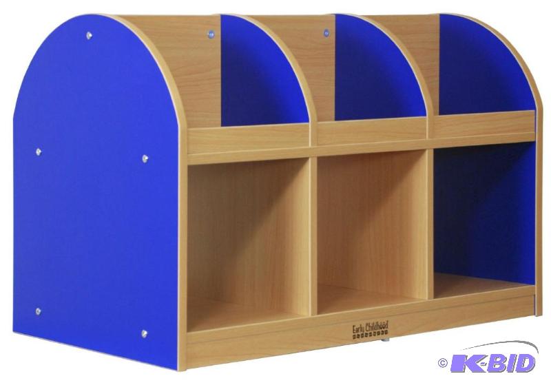 lot 20 image: ECR4Kids Double-Sided Toddler Book Stand, Blue