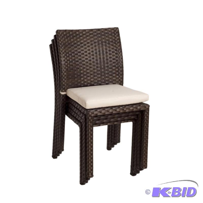 lot 52 image: Atlantic Liberty Stackable Chairs, 2-Pack