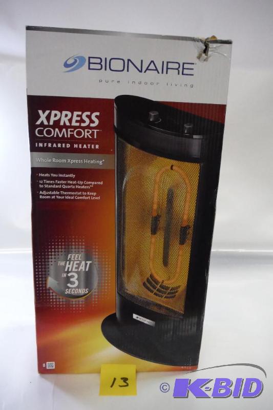 lot 13 image: Bionaire Instant Comfort Infrared Heater, BHH7522M-BM
