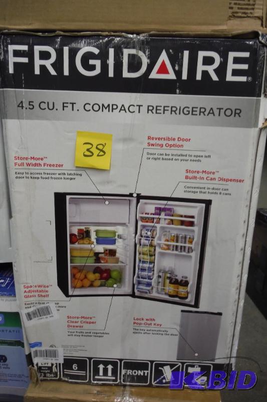 lot 38 image: Frigidaire - 4.5 Cu. Ft. Compact Refrigerator - Silver