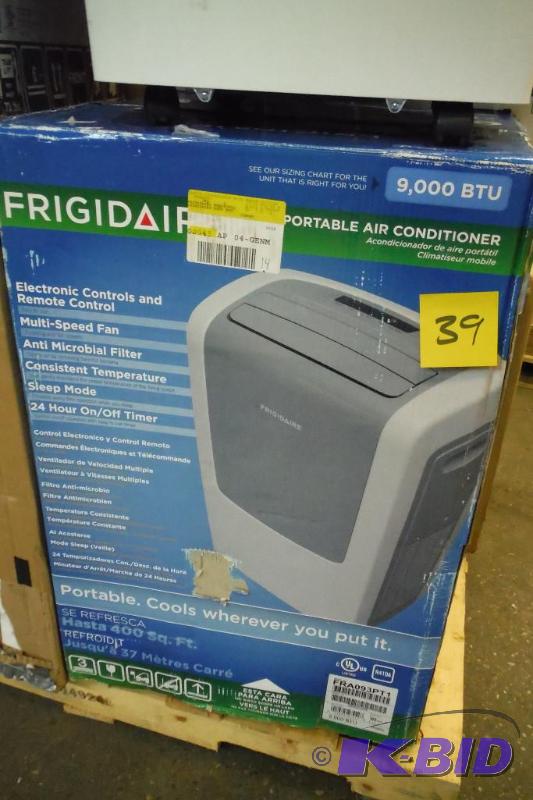 lot 39 image: Frigidaire FRA093PT1 9,000 BTU Portable Air Conditioner with Remote Control