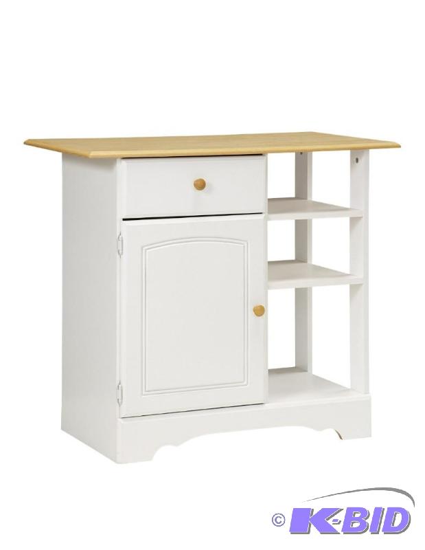 lot 45 image: New Visions by Lane 394-022 Kitchen Island, White and Maple