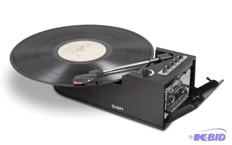 lot 59 image: Ion IT34 Duo Deck Ultra-Portable USB Turntable with Cassette Deck