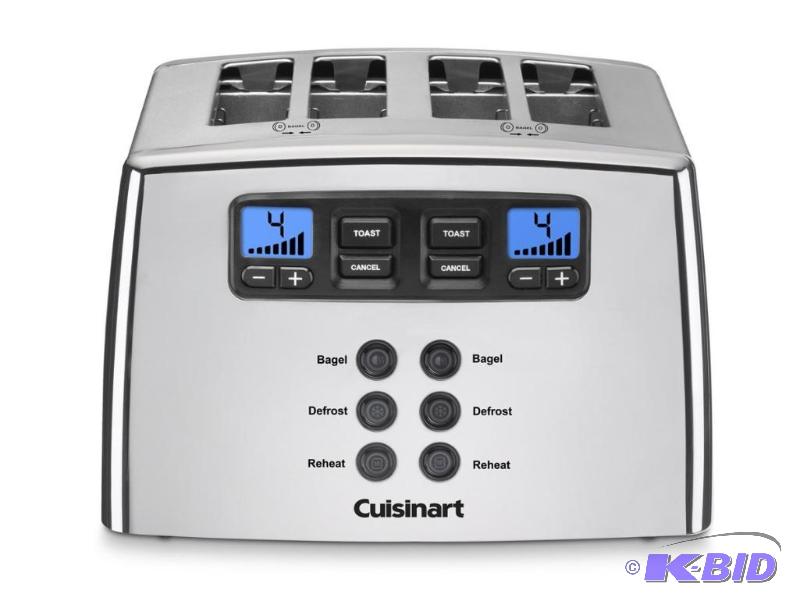 lot 80 image: Cuisinart CPT-440 Touch to Toast Leverless 4-Slice Toaster