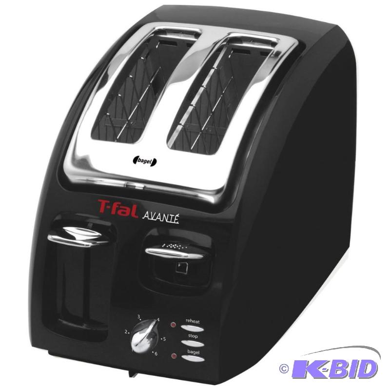 lot 86 image: T-fal 8746002 Classic Avante 2-Slice Toaster with Bagel Function, Black