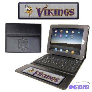 lot 95 image: NFL Minnesota Vikings Team Promark Executive iPad Case with Keyboard