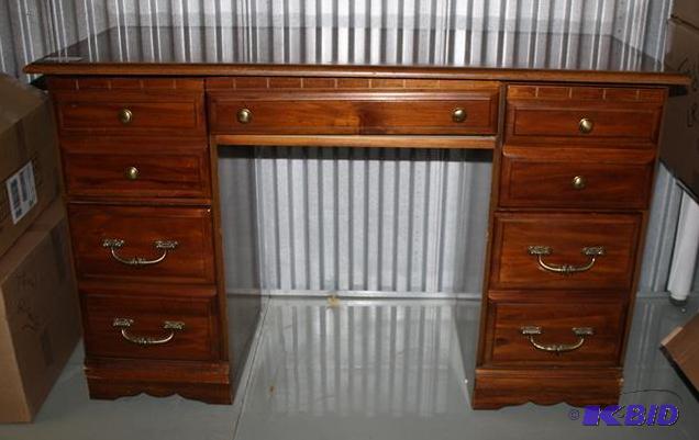 lot 15 image: Desk with drawers 18x48"...