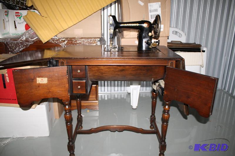 lot 16 image: Antique Stratford Electric Sewing machine by ...