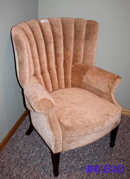 lot 3 image: Wingback arm chair...