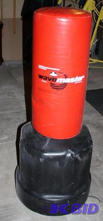 lot 47 image: Wave Master Kick boxing bag, fill the base wi...