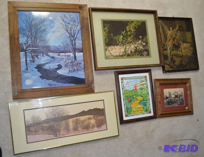 lot 55 image: 6 framed pictures 2 photos &nbsp24x20",...