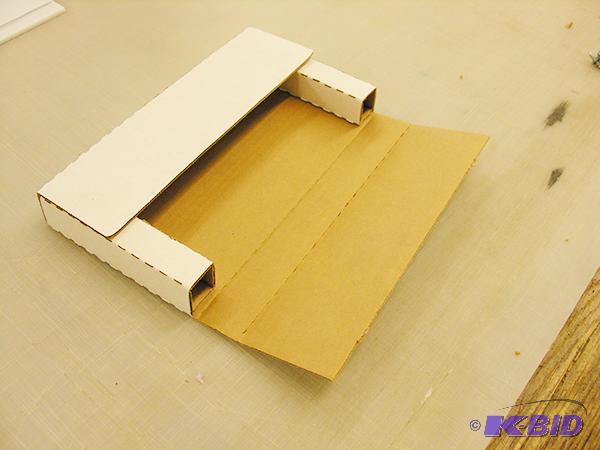 White corrugated boxes