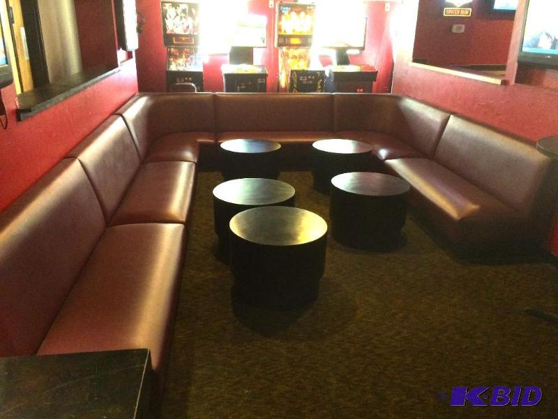 Custom Low Profile Long Booth Seats - 11x10.5x15x31 high