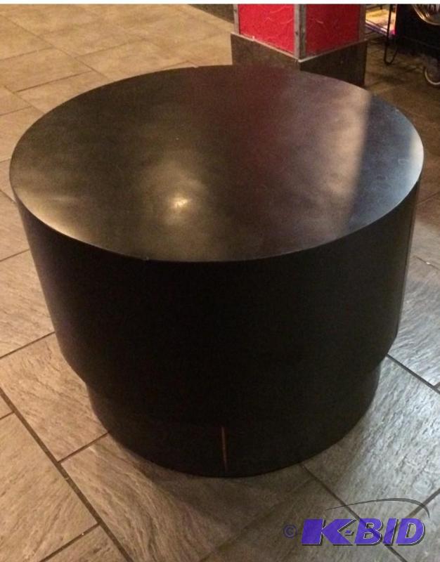 Round Black Coffee Table - 18 x 24