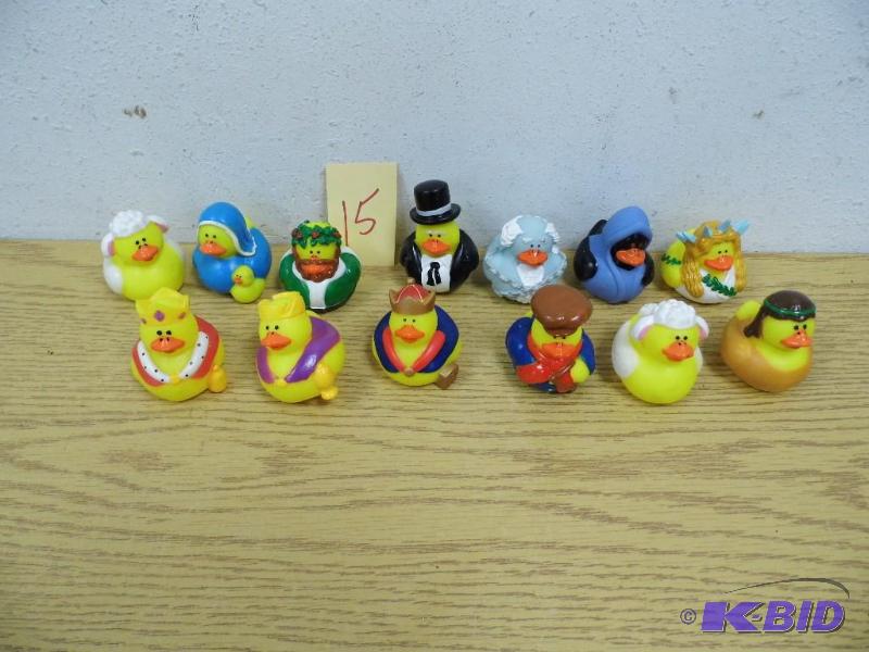 lot 15 image: Collectible Rubber Ducks