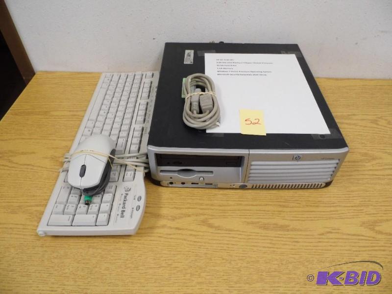 lot 52 image: HP CD 5100 SFF Computer