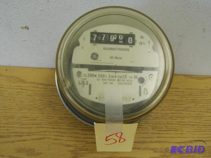 lot 58 image: Eletrical Meter