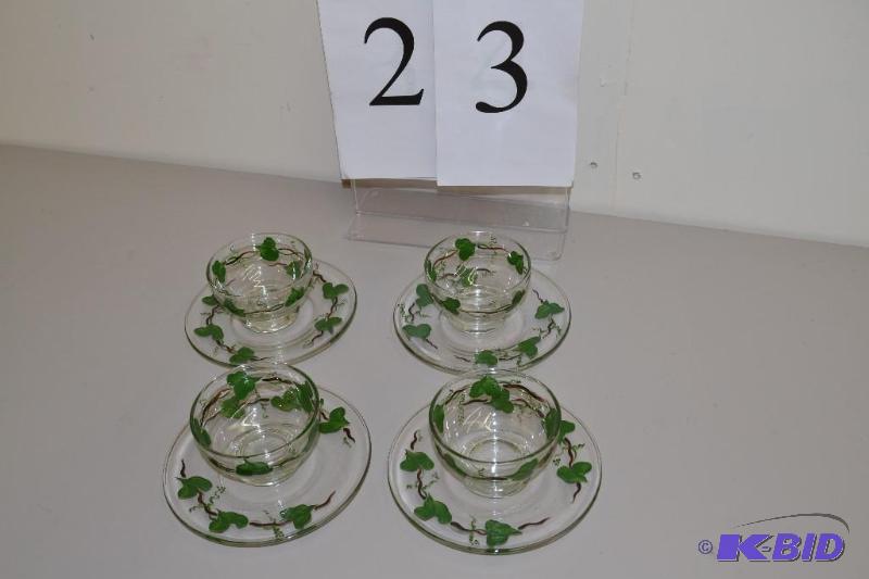 lot 23 image: Hand Painted Dishes