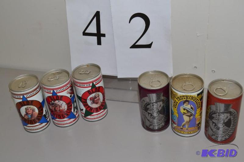 lot 42 image: Collectable Beer Cans, OldeFrothingslosh