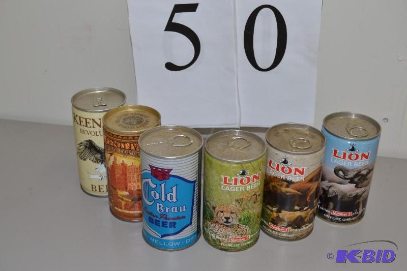 lot 50 image: Collectable Beer Cans