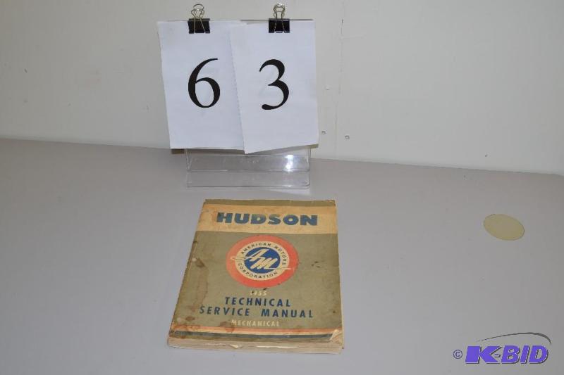 lot 63 image: Hudson - American Motors Corporation 1955 service manual