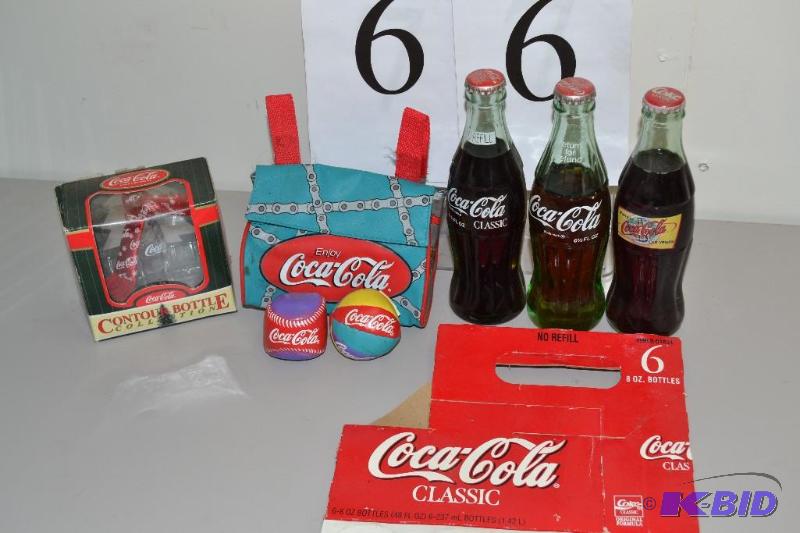 lot 66 image: Coca-Cola items