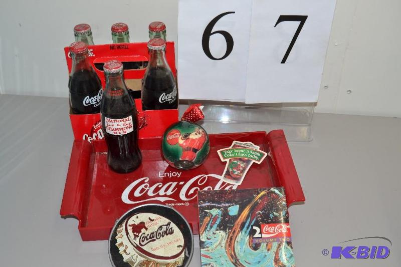 lot 67 image: Coca-Cola items