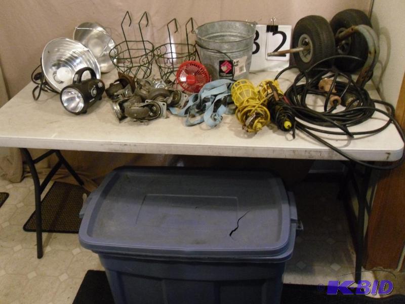 lot 118 image: Lot of Assorted Tools and Shop Supplies. Work...