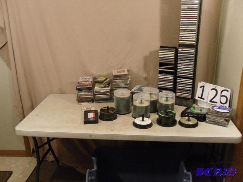 lot 126 image: Large Lot of Assorted CDs, Computer Games, an...