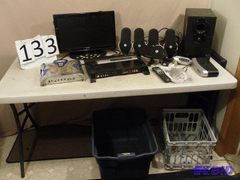 lot 133 image: Logitech Computer Surround Sound, LCD TV (nee...